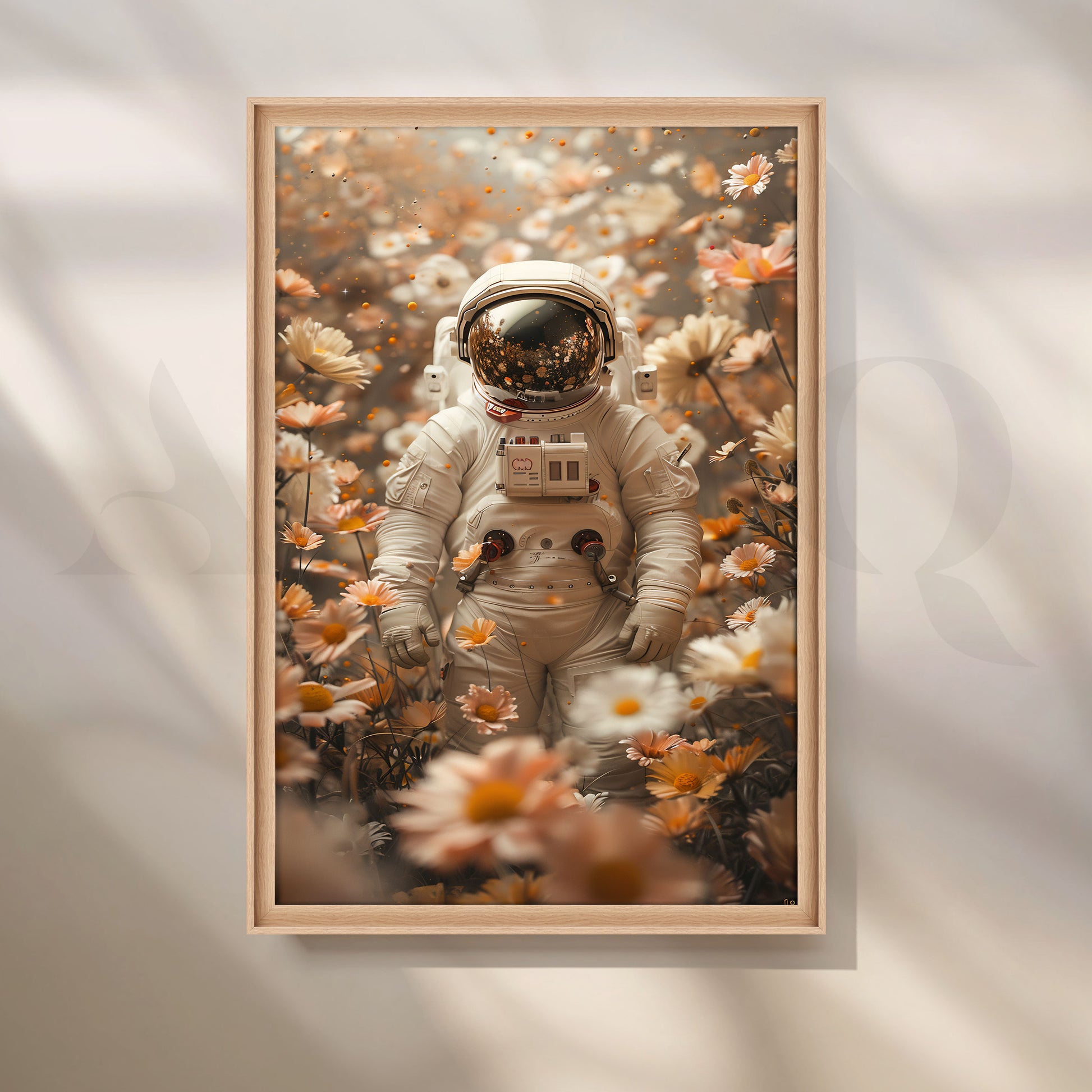Floral Garden Surreal Canvas Pop Artwork for Entryway/Hallway
