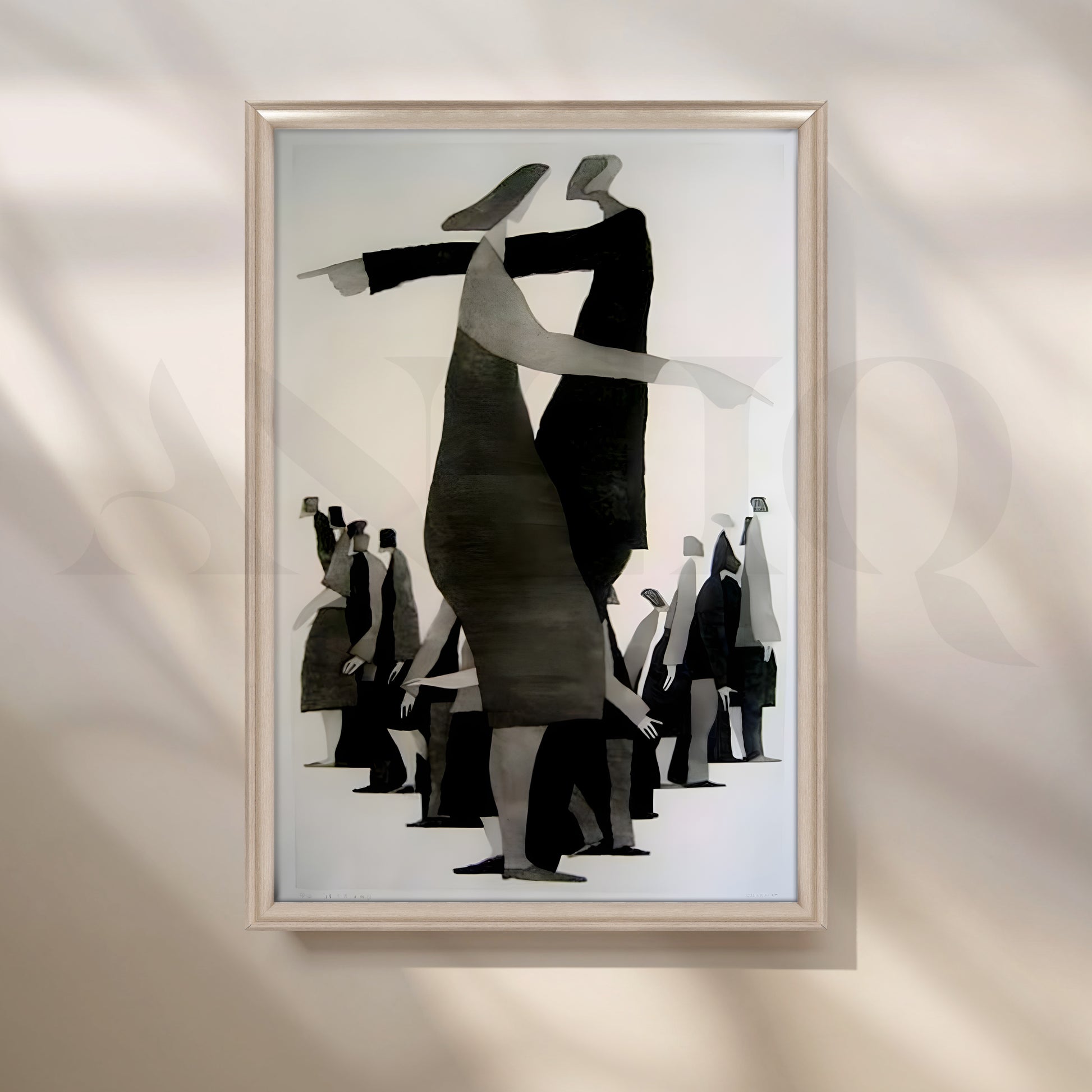 Contemporary Figurative Canvas Artwork for Living Room