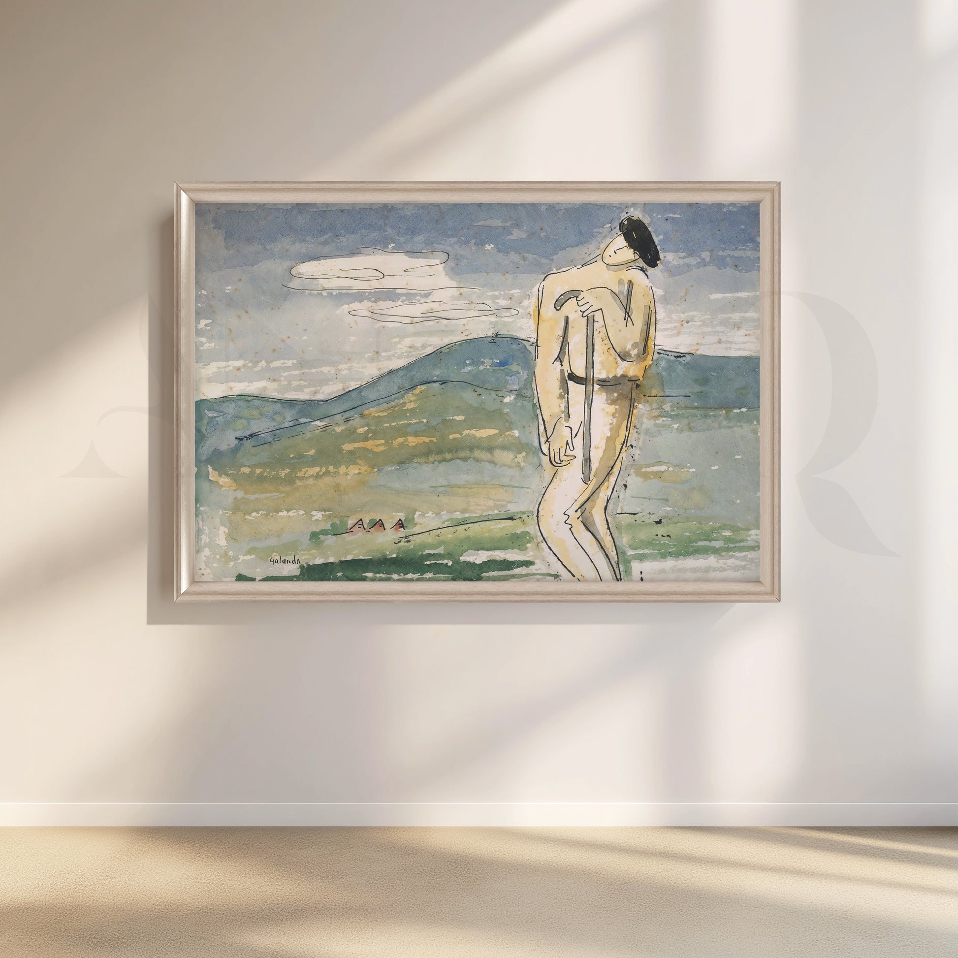 Minimalist Figurative Canvas Artwork for Stylish Bedroom