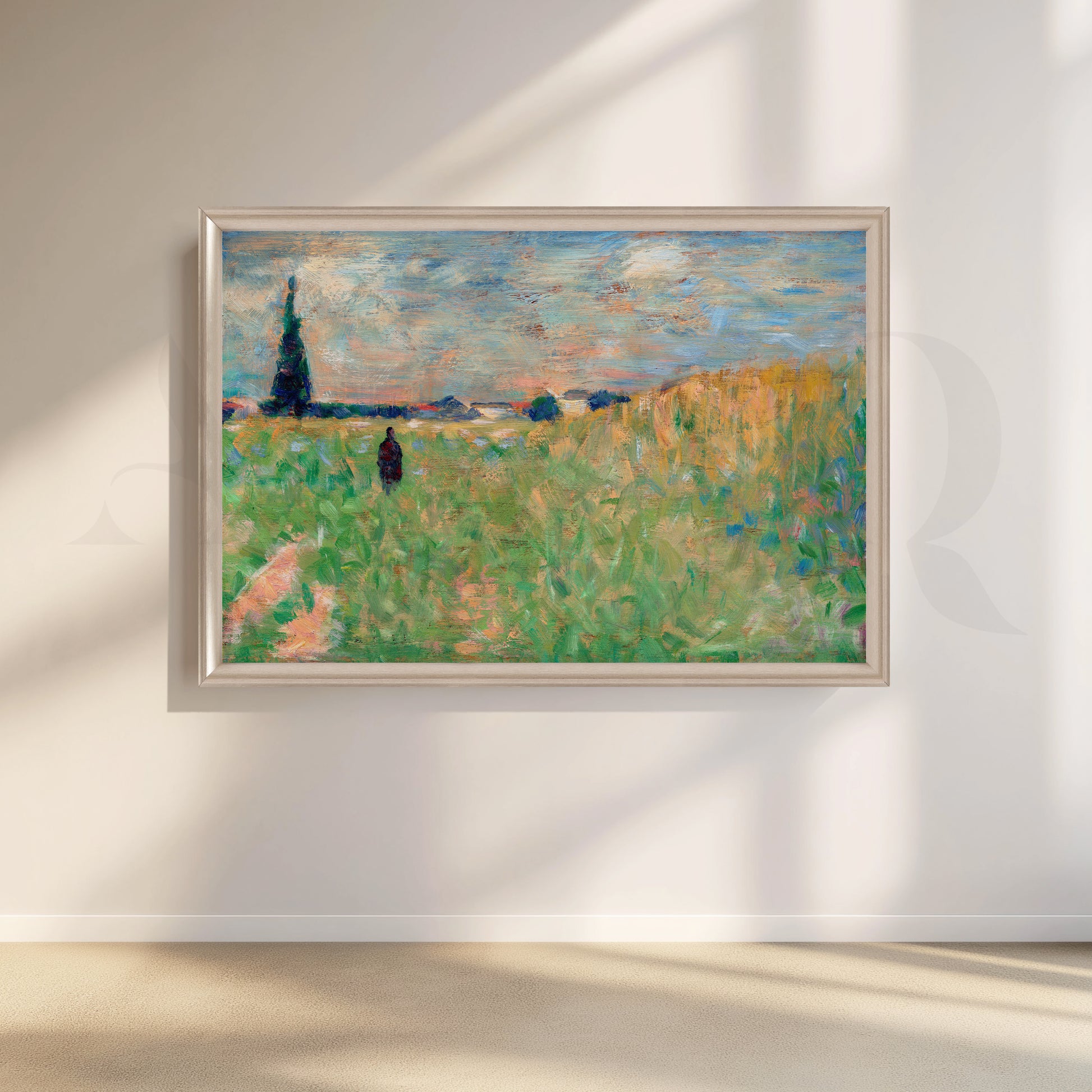 Countryside Meadow Canvas Artwork for Living Room
