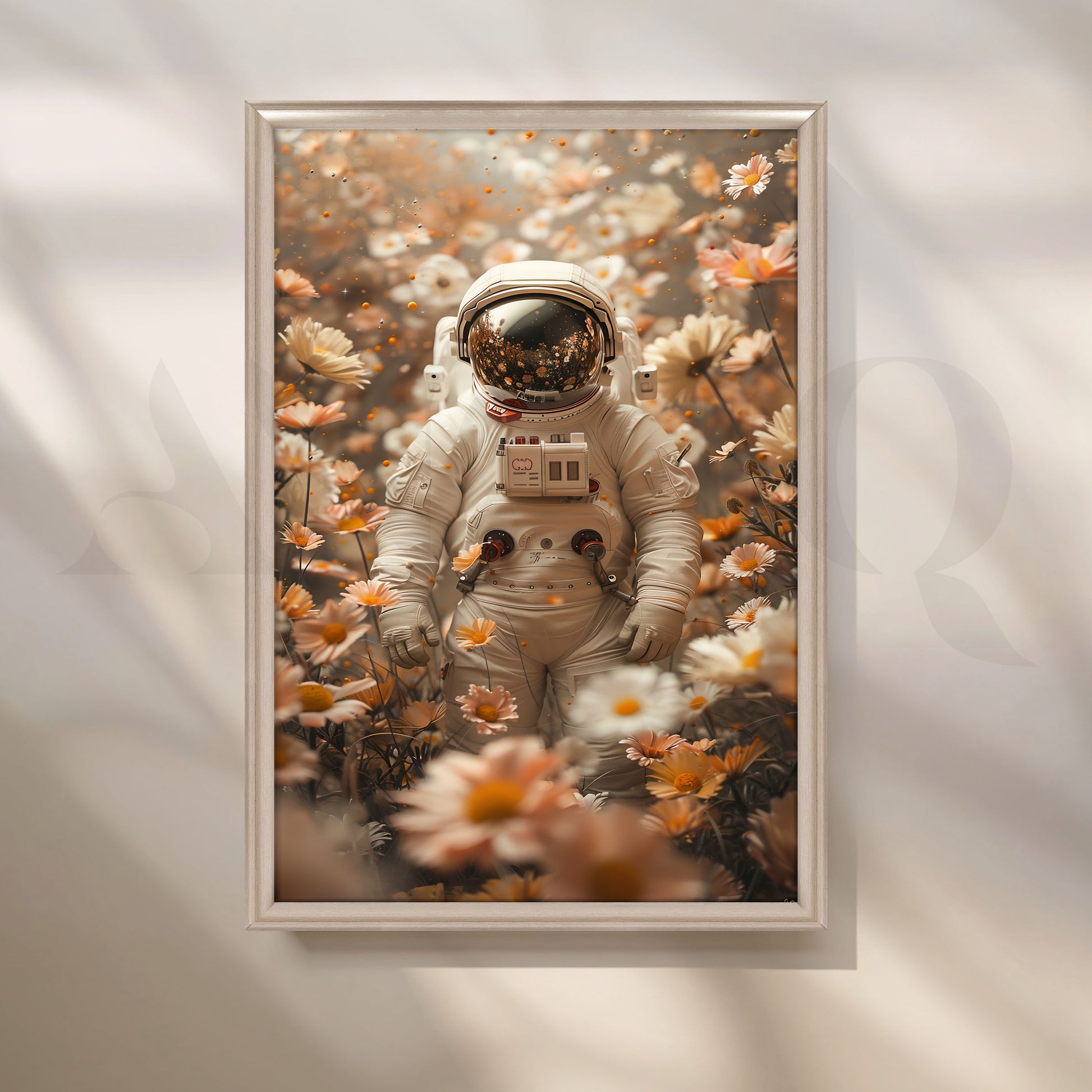 Floral Garden Surreal Canvas Pop Artwork for Entryway/Hallway