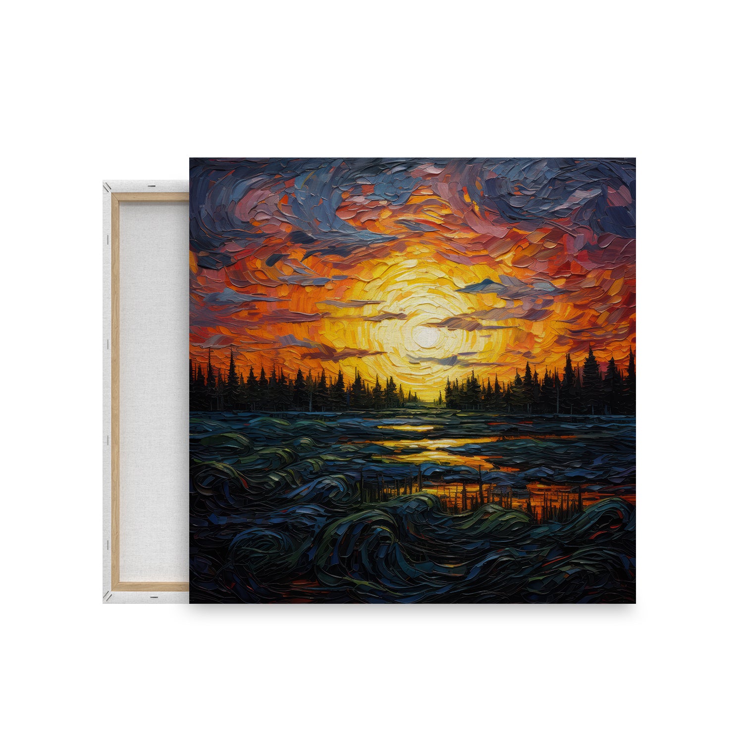abstract art of sunset from anciq
