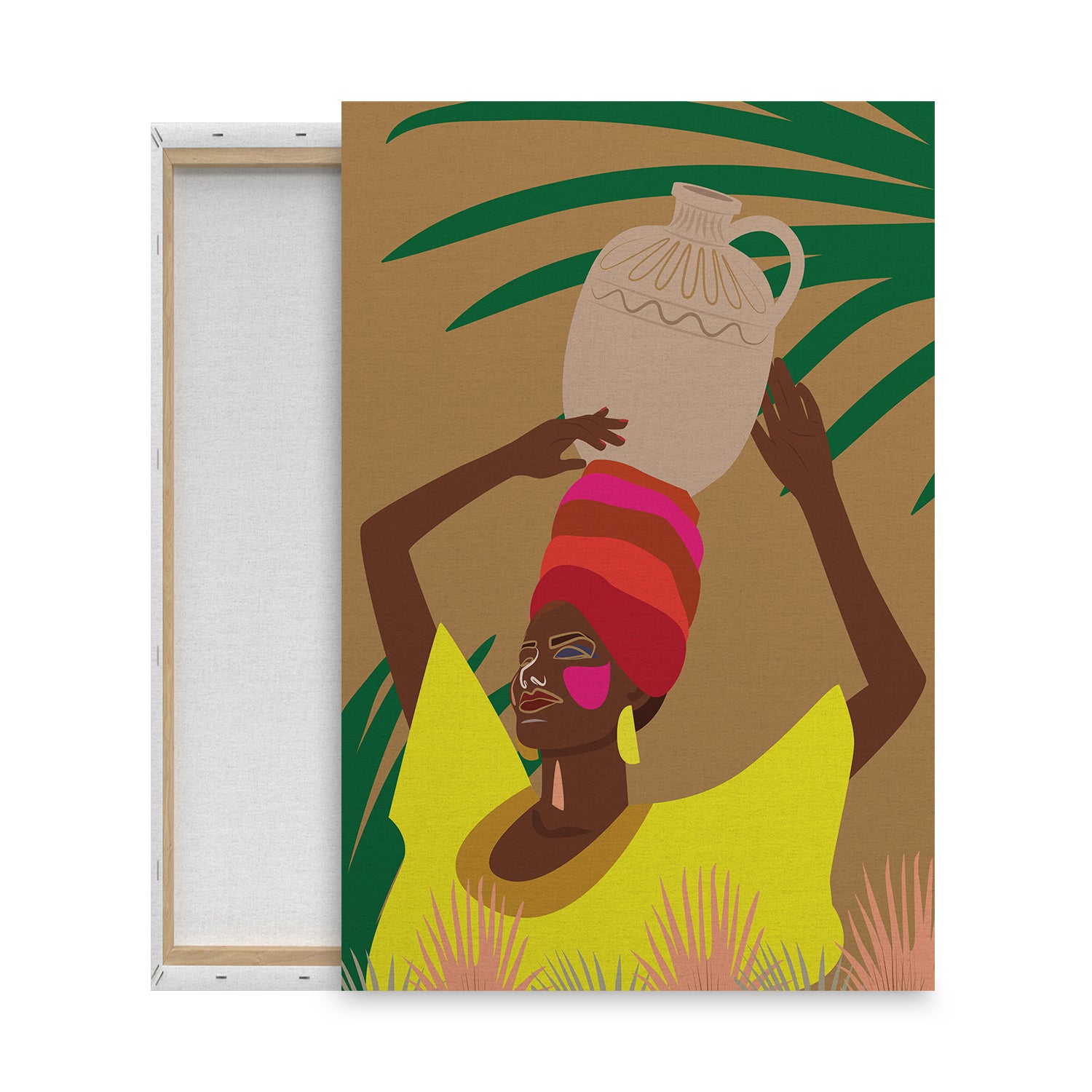 african women silhouette boho art from anciq