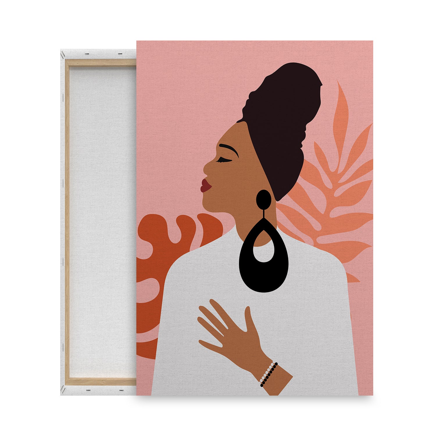 women silhouette boho art from anciq