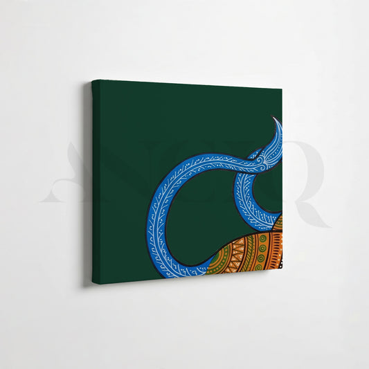Folk Tiger Heritage Gallery Wall Canvas Artwork Set of 6