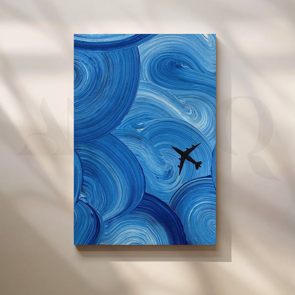 Azure Flight Canvas Artwork