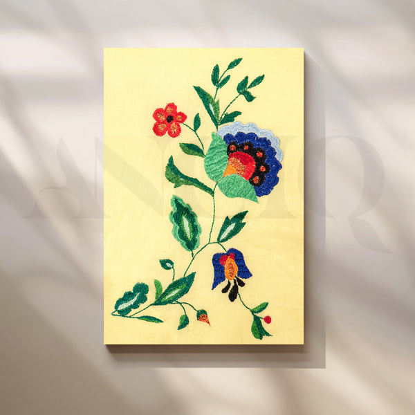 Folk Bloom Canvas Artwork