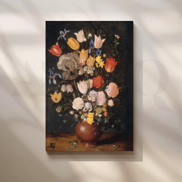 Dutch Floral Vase Canvas Artwork