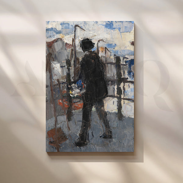The Street Painter Canvas Artwork