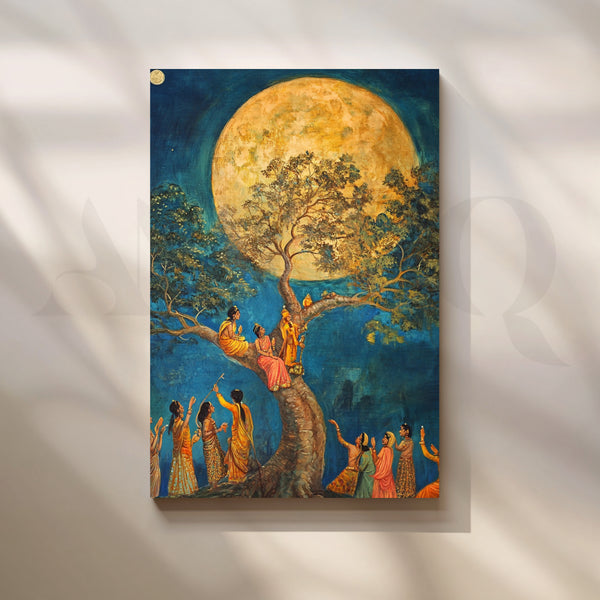 Moonlit Gathering Canvas Artwork