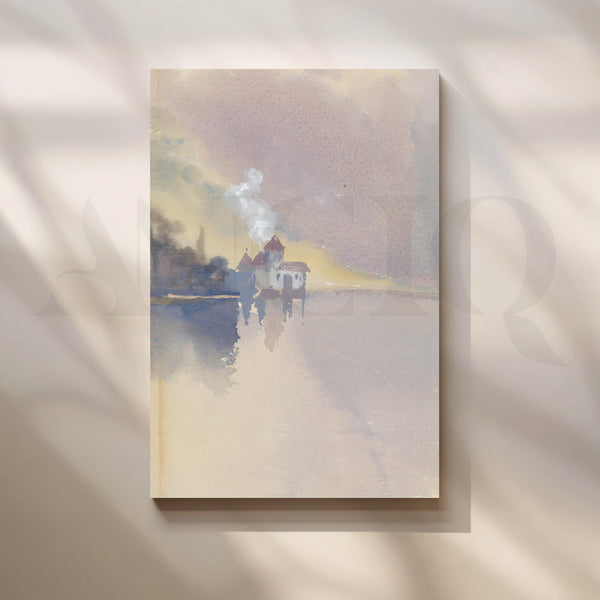 Misty Chapel Canvas Artwork