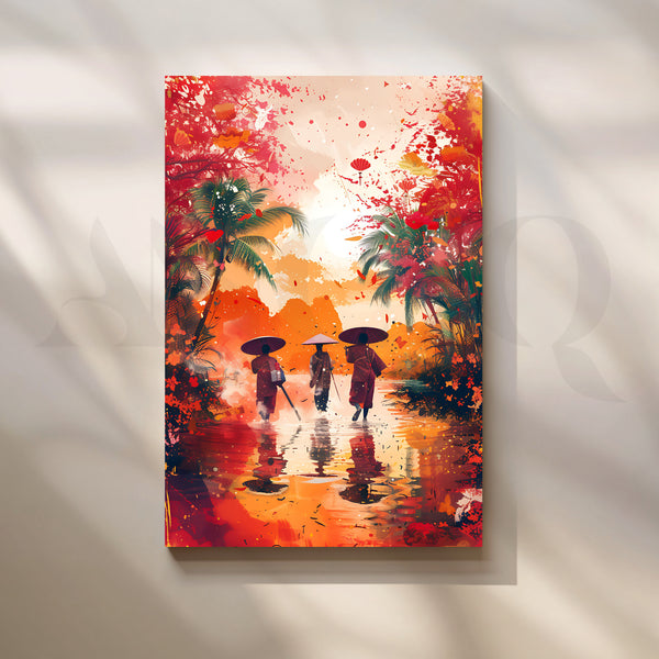 Monsoon Reflections Canvas Artwork