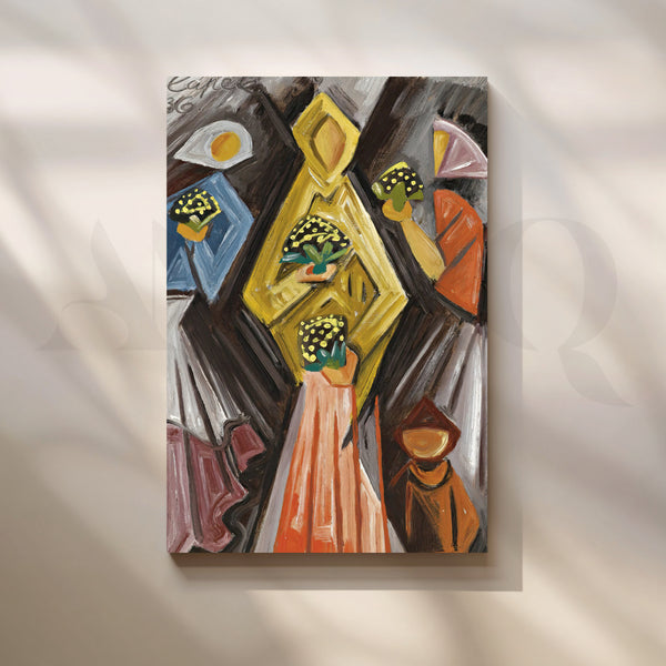 Bouquet Procession Canvas Artwork