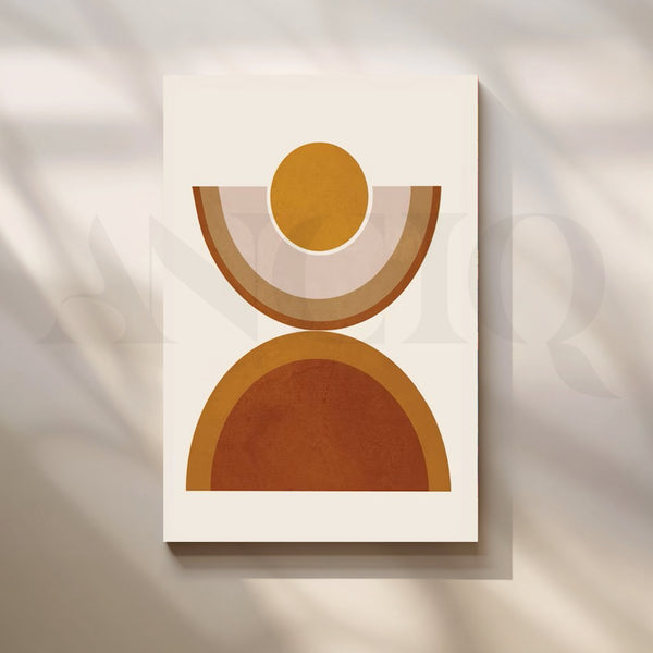 Minimal Geometric Abstract Canvas Artwork