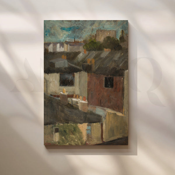 Rooftops at Dusk Canvas Artwork