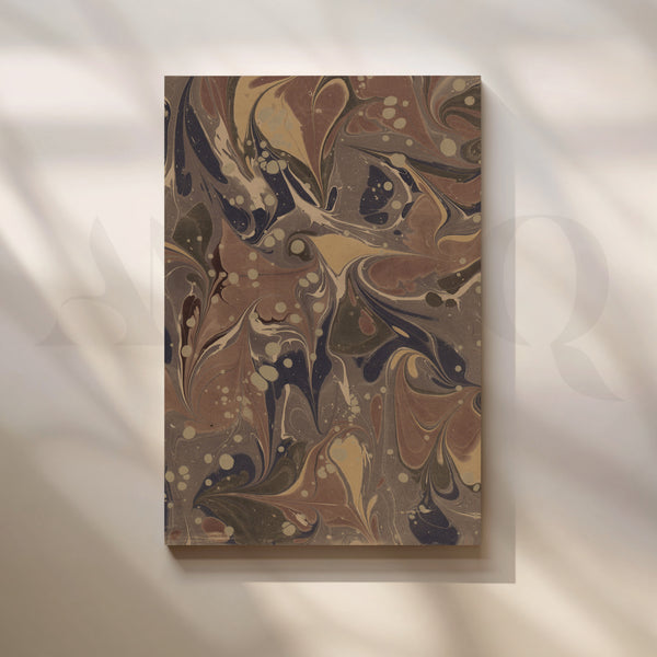 Vintage Marbled Swirl Canvas Artwork