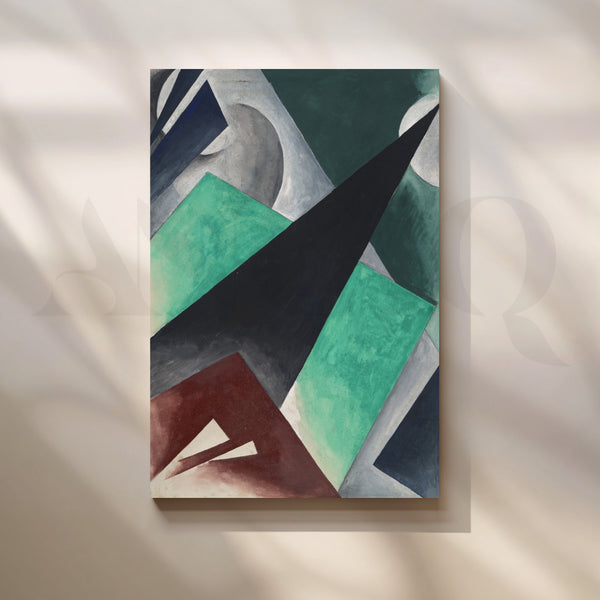Midnight Geometry Canvas Artwork