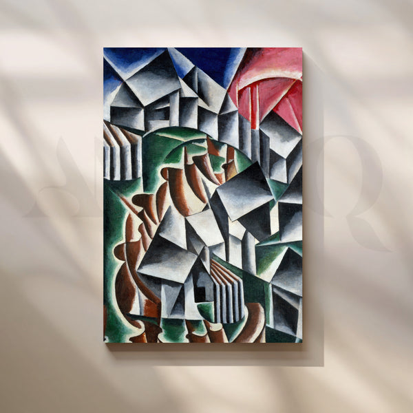Cubist Metropolis Canvas Artwork