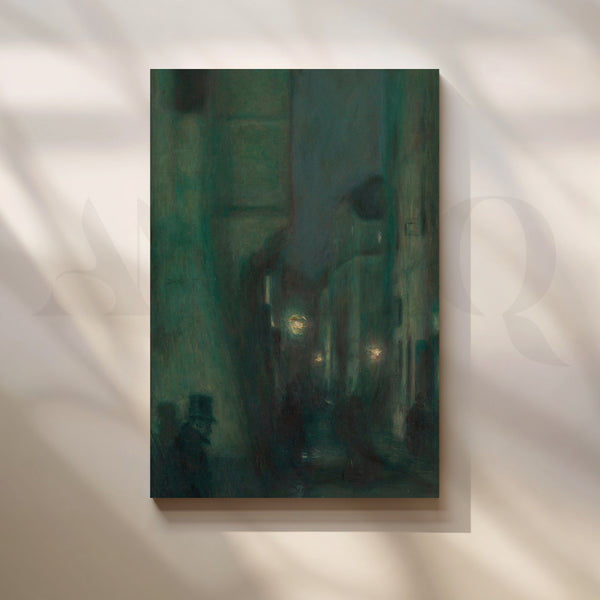 Gaslight Nocturne Canvas Artwork