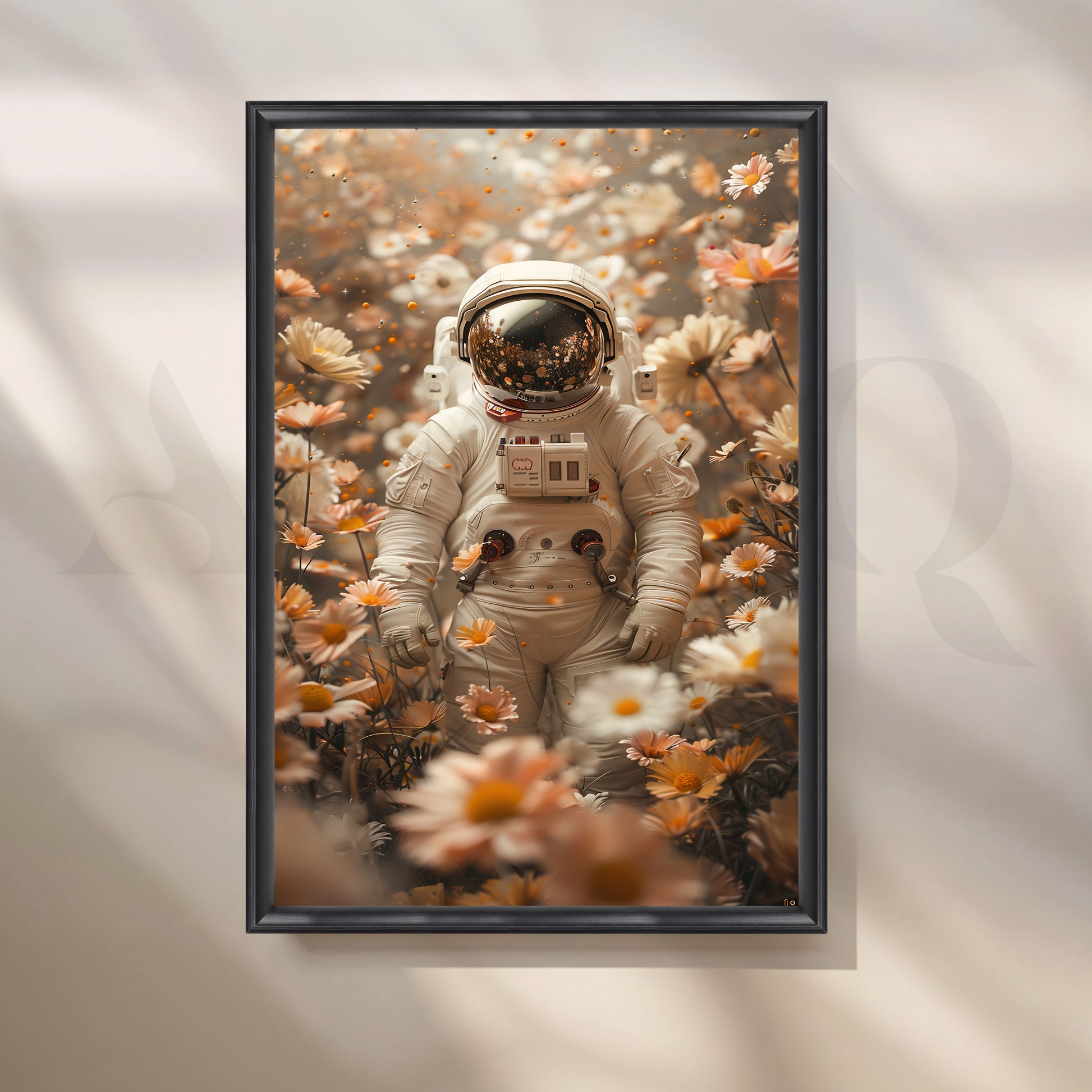 Floral Garden Surreal Canvas Pop Artwork for Entryway/Hallway
