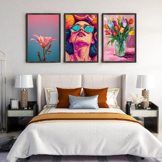 Bloom & Muse Gallery Wall – Set of 3 Artworks