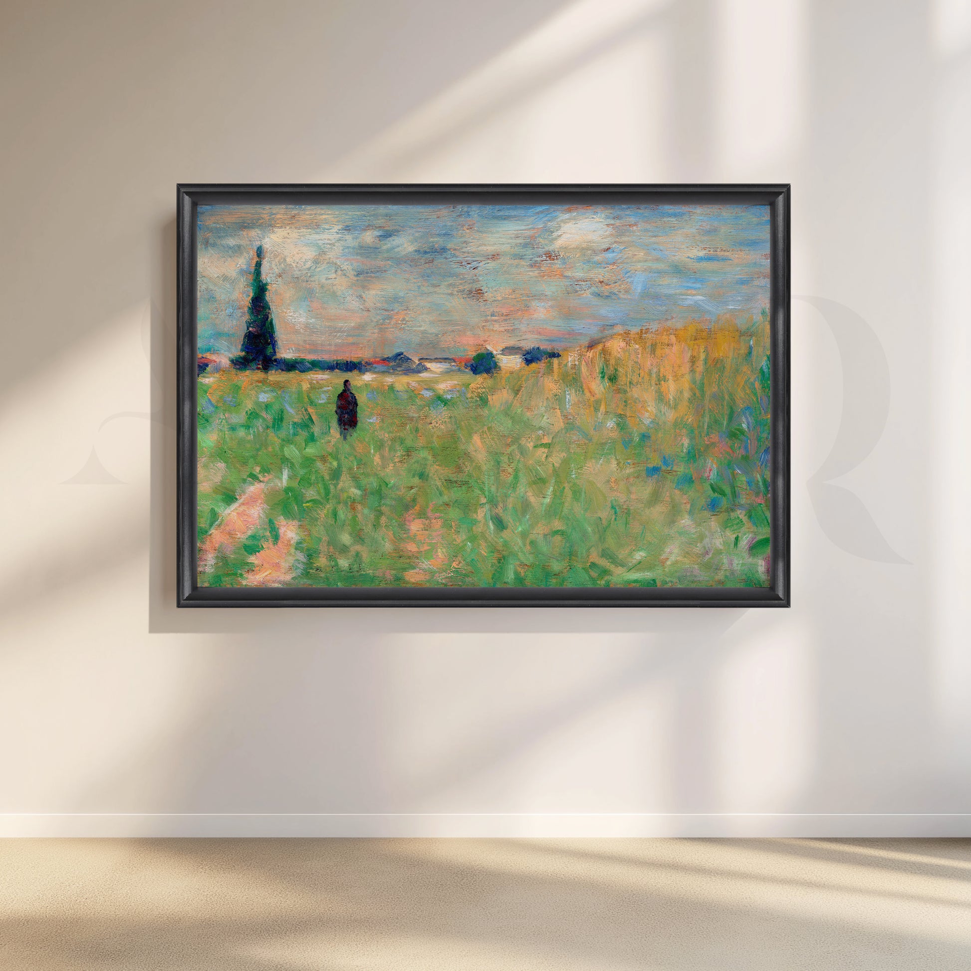 Countryside Meadow Canvas Artwork for Living Room