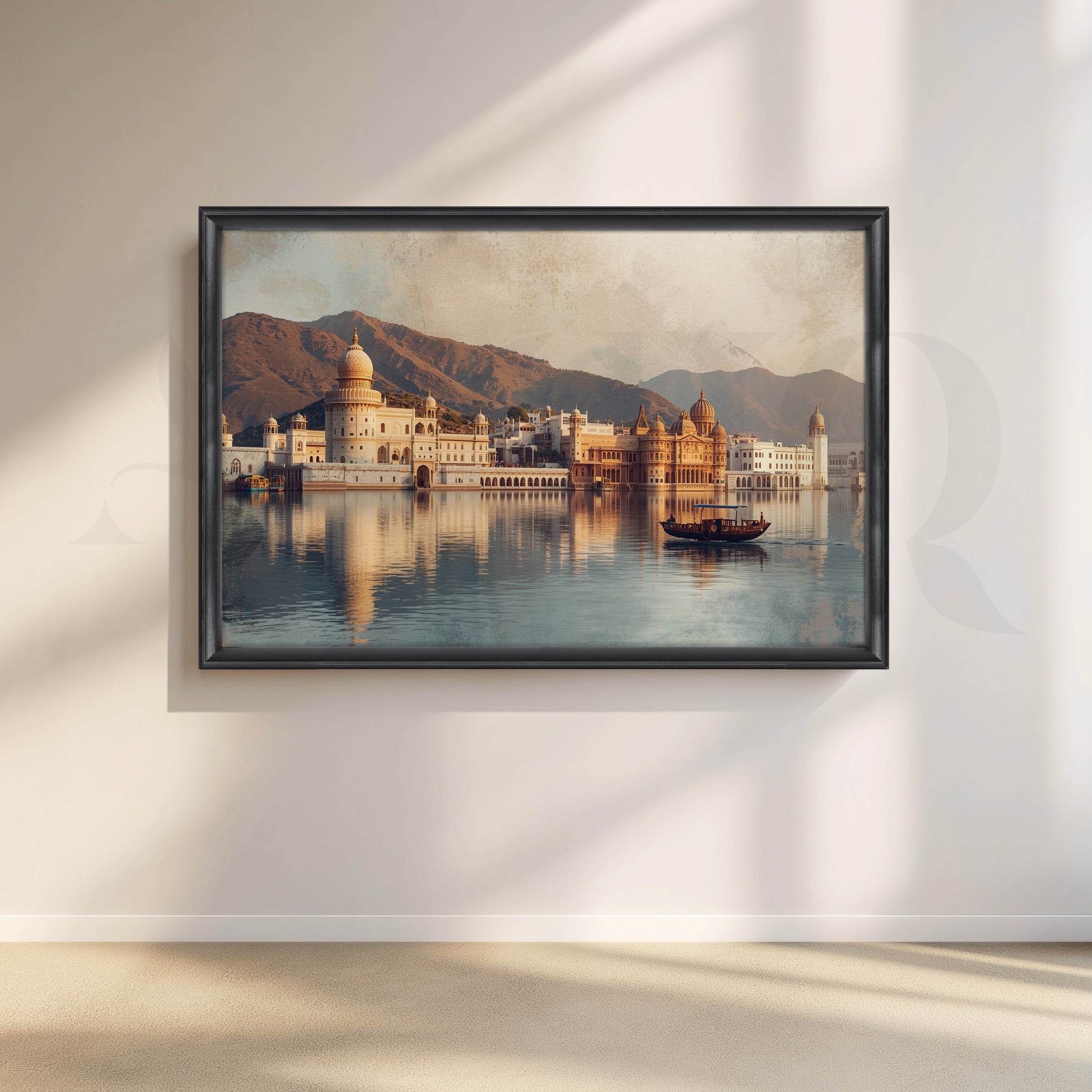 Udaipur Lake Palace Canvas Artwork for Living Room