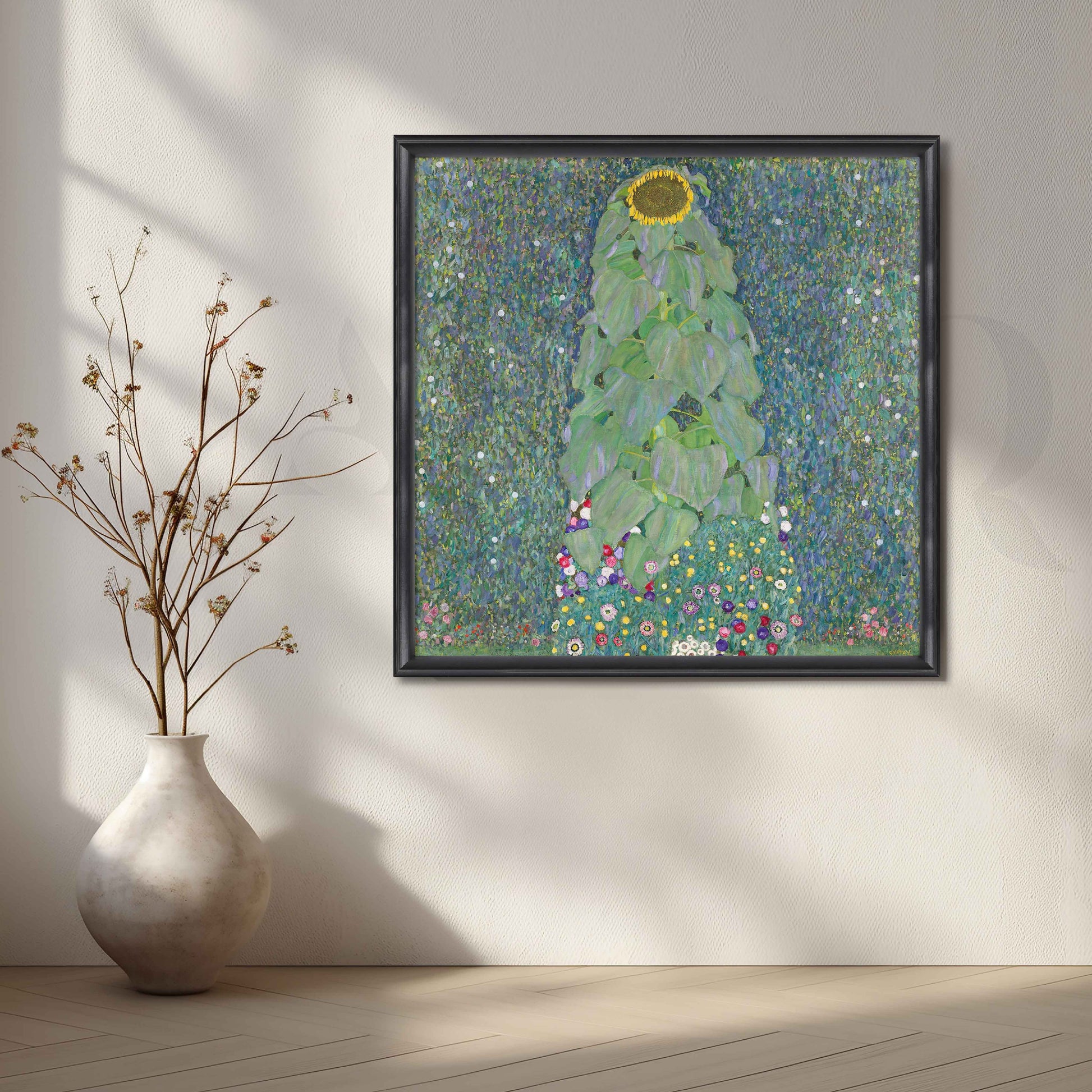 Sunflower Meadow Impressionist Canvas Artwork for Entryway/Hallway