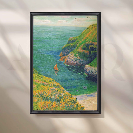 Henri Moret Coastal Cove Canvas Artwork