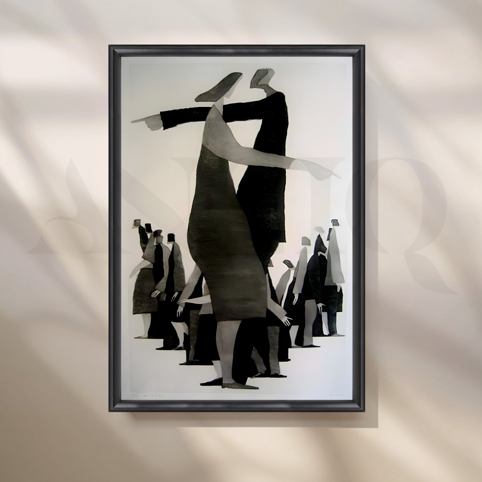 Contemporary Figurative Canvas Artwork for Living Room