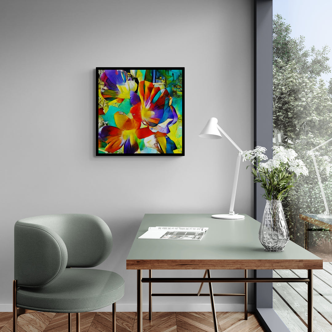 abstract painting of flowers from anciq