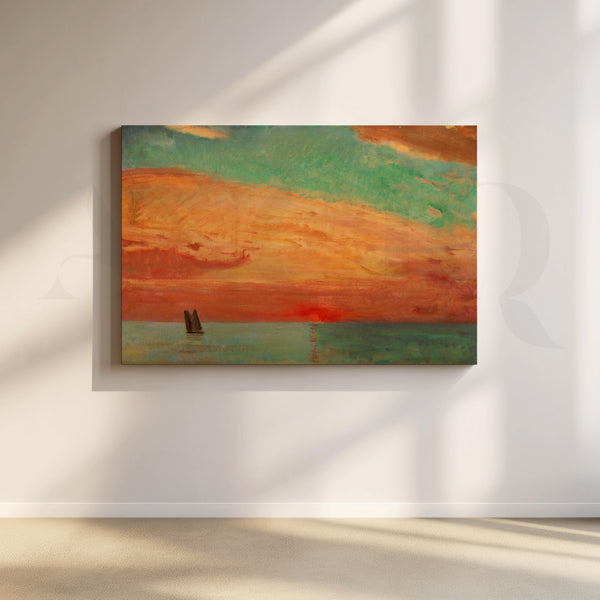 Sunset Sail Canvas Artwork