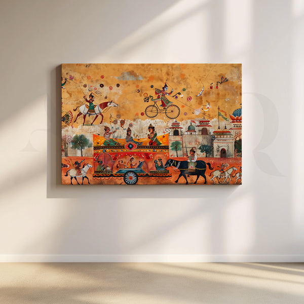 Royal Parade of Joy Canvas Artwork