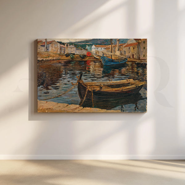 Rustic Fishing Reflections Canvas Artwork
