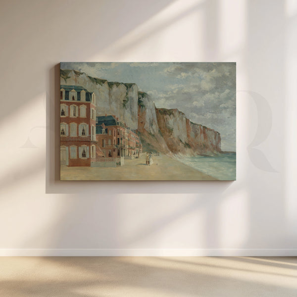 Seaside Cliffs Promenade Canvas Artwork