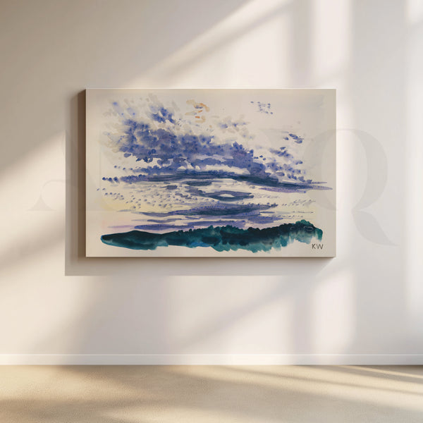 Lavender Sky Over the Bay Canvas Artwork