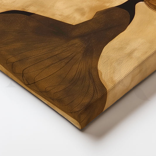 Golden Grace Canvas Painting for Bedroom