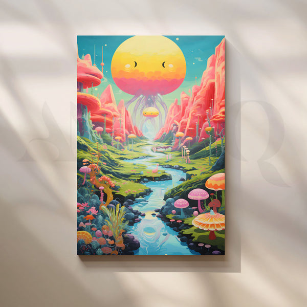Candy Cosmos Valley Canvas Pop Art