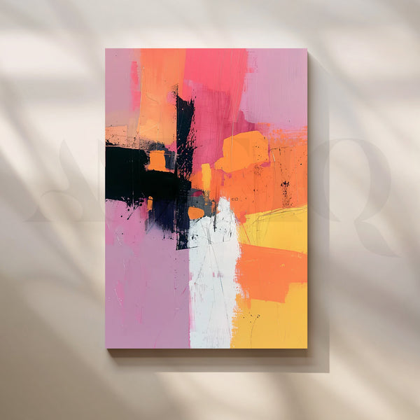 Sunset Fragments Canvas Painting for Modern Living Room