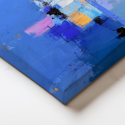 Azure Horizon  Canvas Painting for Coastal Living Room