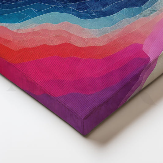 Gradient Peaks Wall Painting