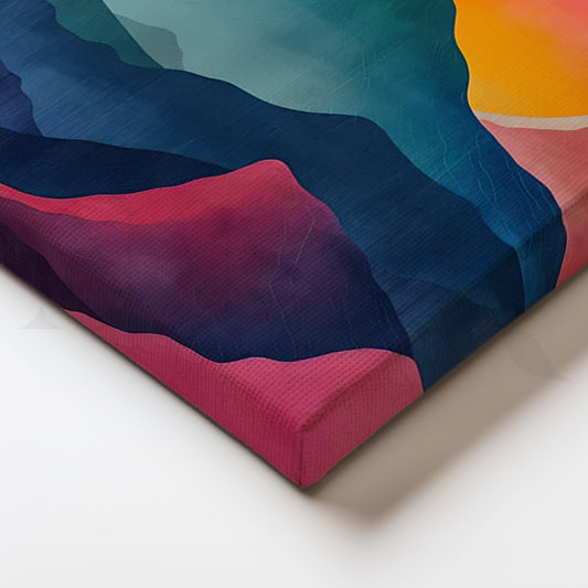 Sunrise Over Layers Wall Painting