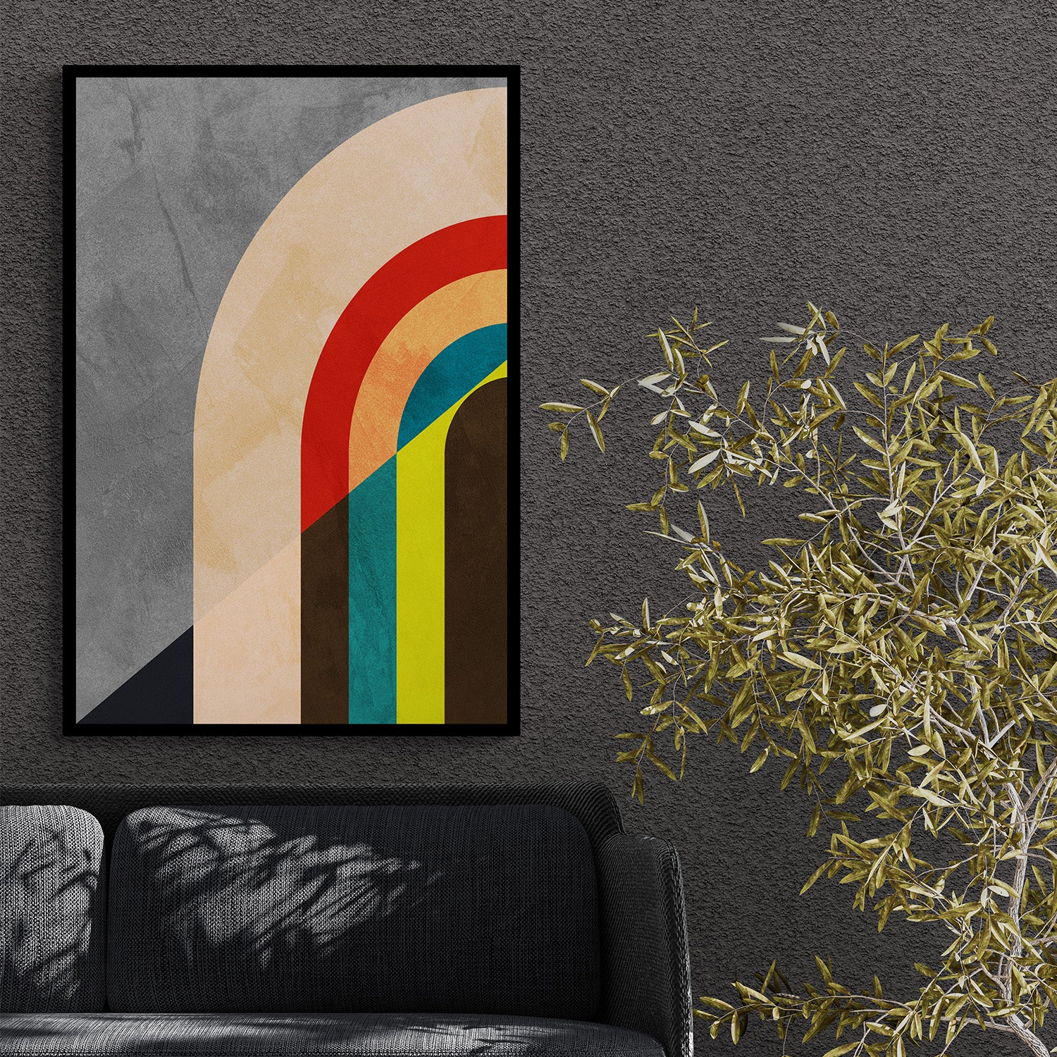 an abstract canvas art from Anciq