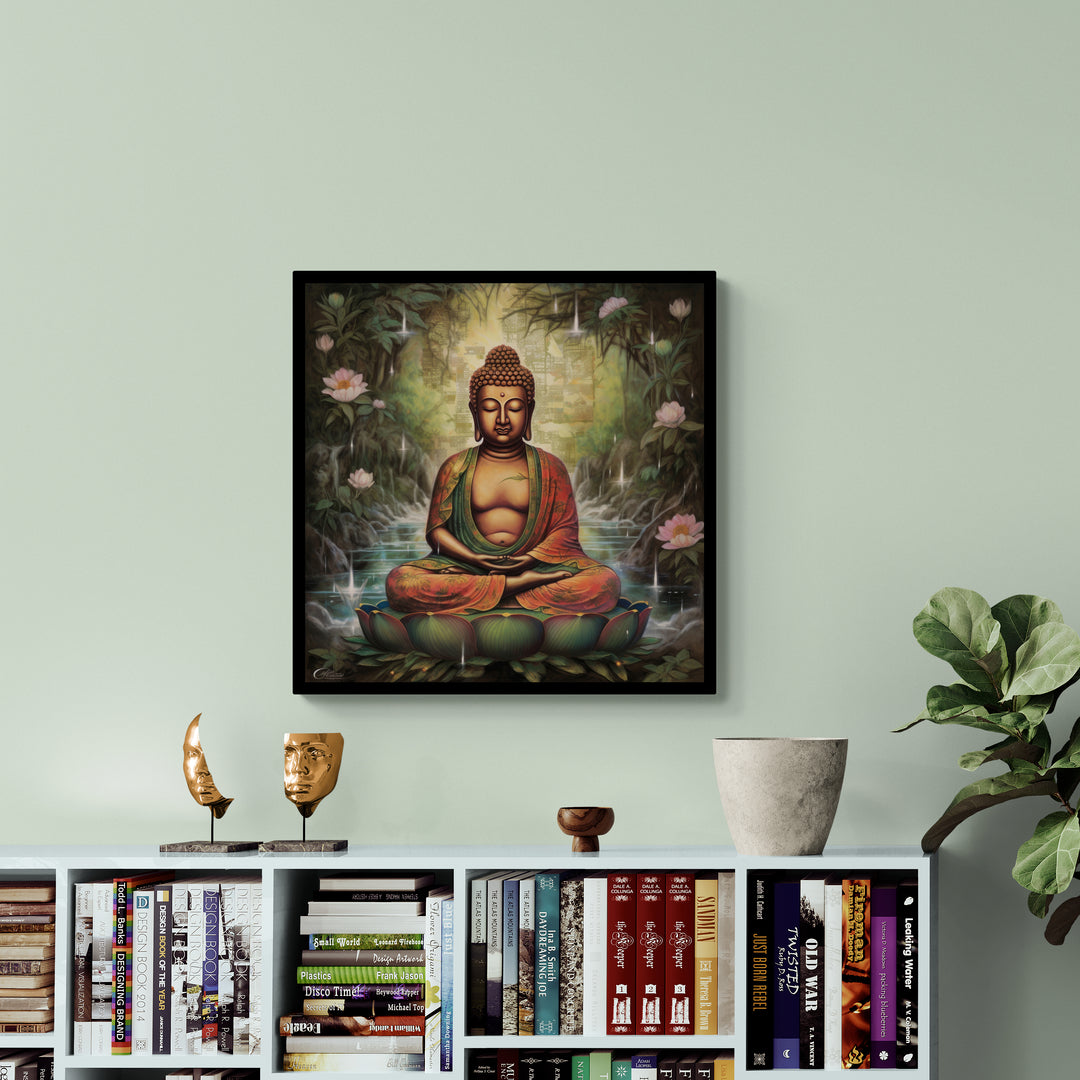 gautam buddha artwork canvas art print from anciq