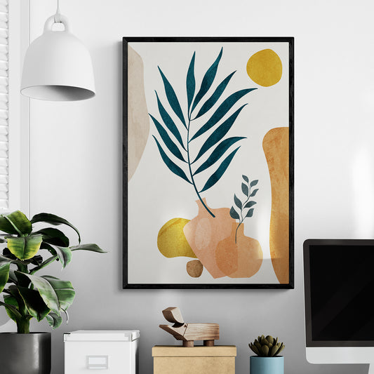 floral boho art from anciq