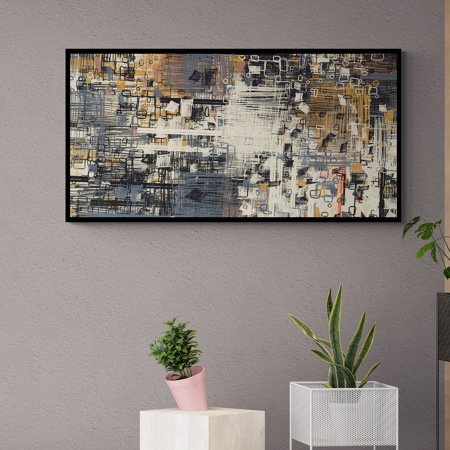 abstract canvas wall painting-Anciq