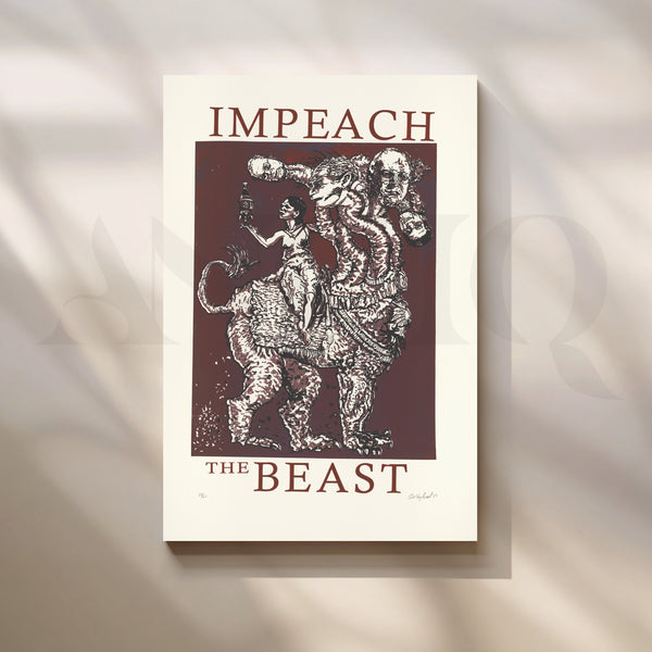Impeach the Beast Canvas Artwork