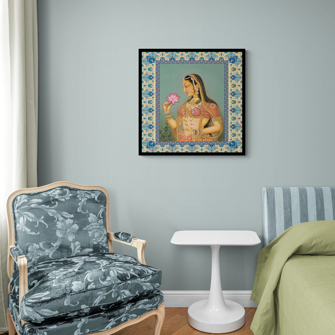 mughal artwork of a woman