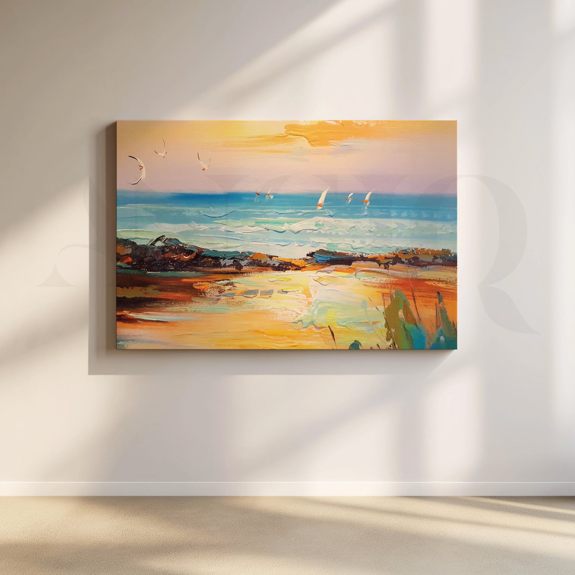 Tropical Paradise Canvas Artwork for Kitchen/Dining Area