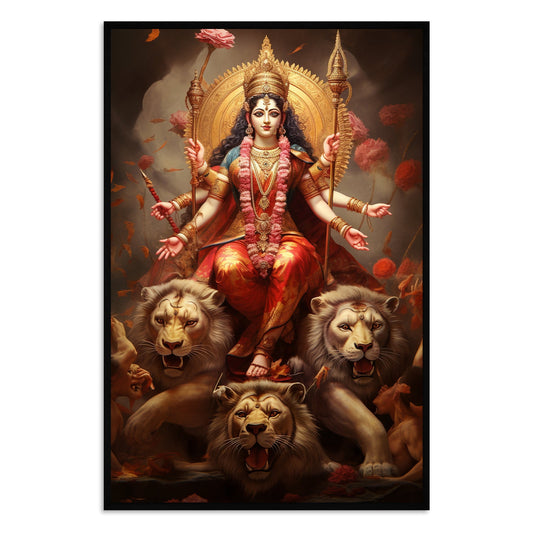 The Divine Warrior Canvas Wall Painting